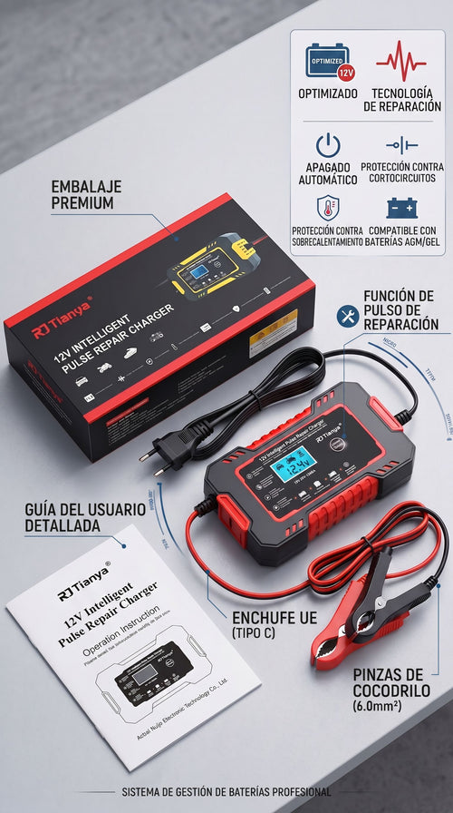 ARRANCADOR DE BATERIA INCLUYE MANUAL DE INSTRUCCIONES