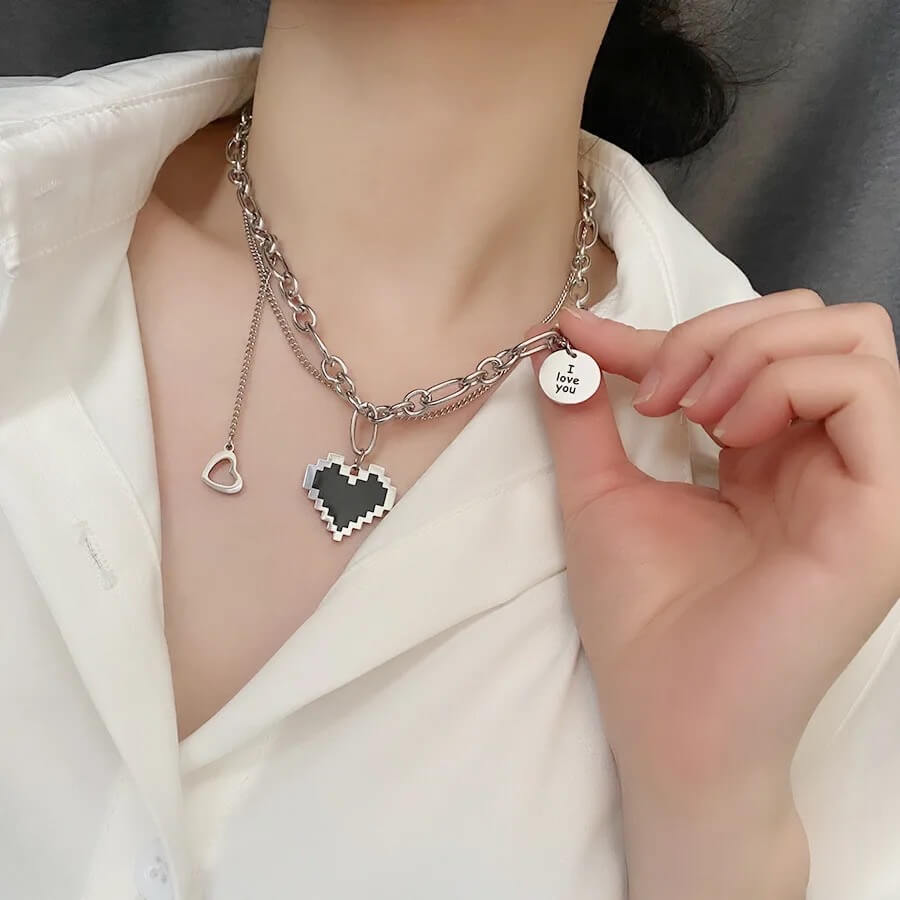 COLLAR DE CORAZONES