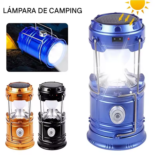 Lámpara Linterna Solar Multifuncional