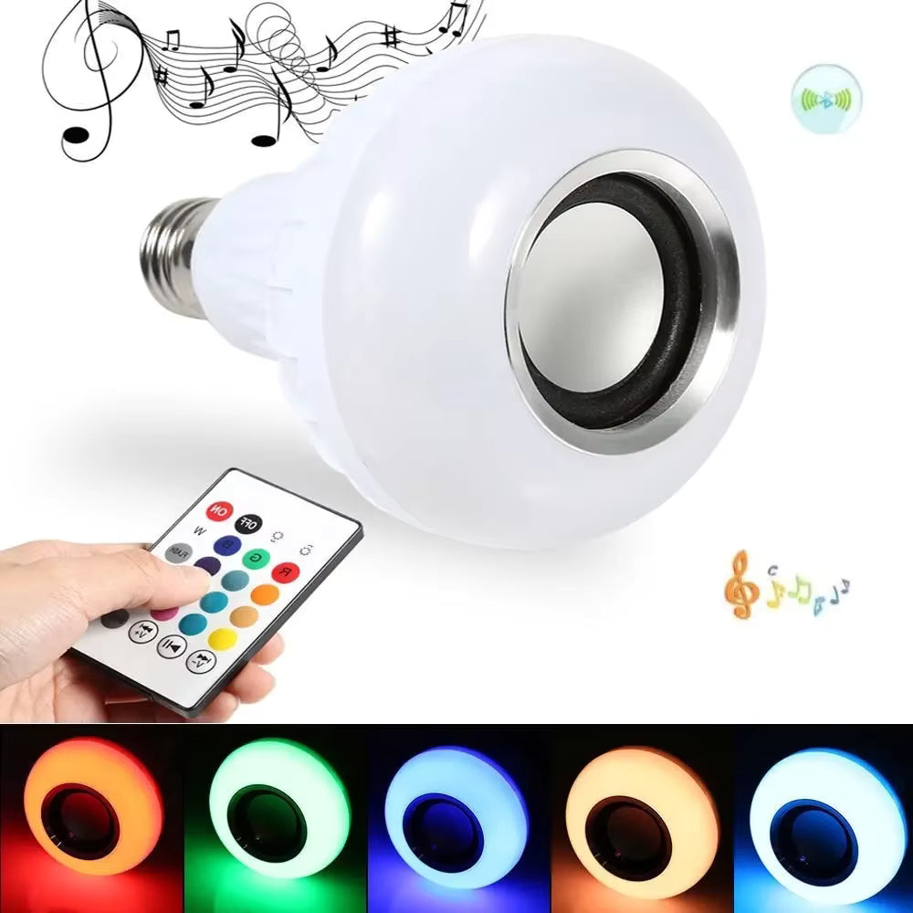 Bombillo Multifuncional con Altavoz Bluetooth