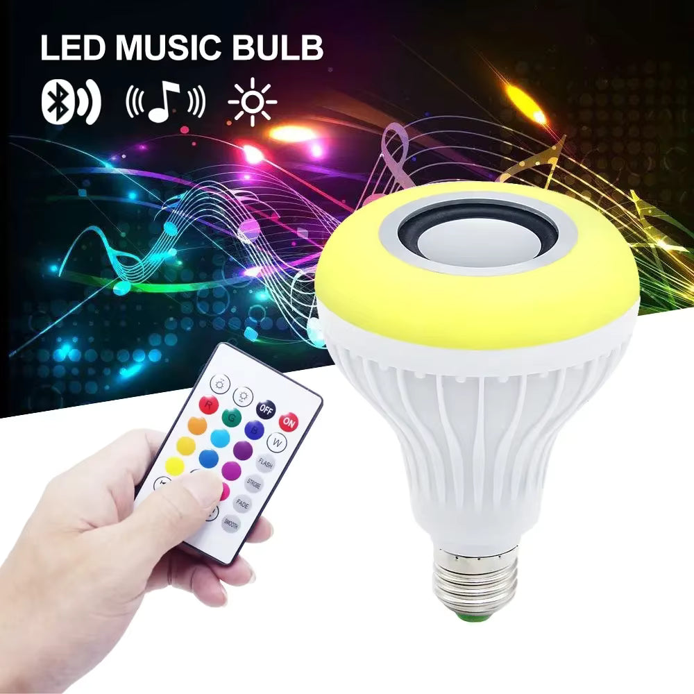 Bombillo Multifuncional con Altavoz Bluetooth
