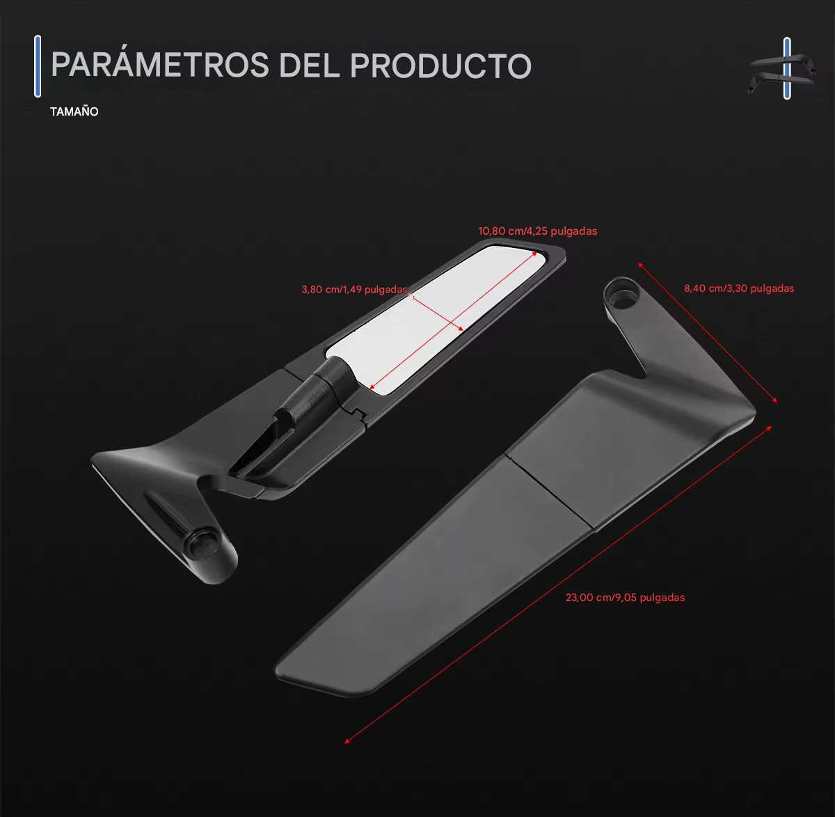 Alerón Universal para Moto